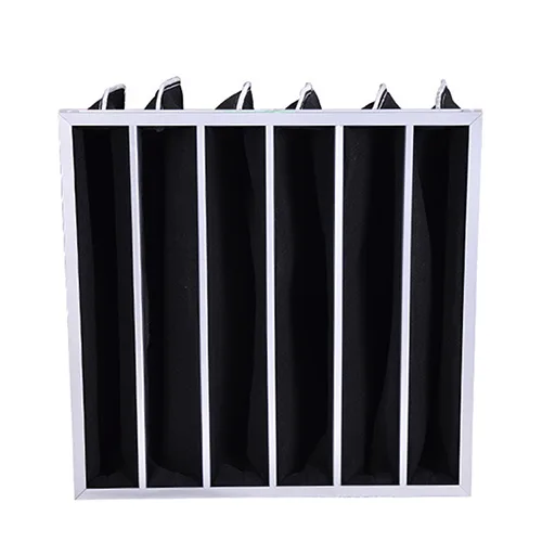 A front look at CleanLink's activated carbon pocket filter