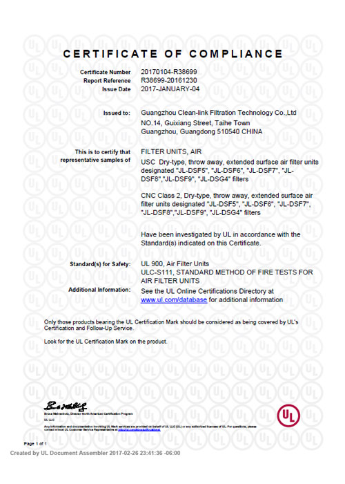 certificate-UL